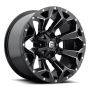 Aluminum Wheels 20X9 Assault D576 5 On 139.7/5 On 150 Gloss Black/Milled 110.3 Bore 20 Offset 8 Spoke Fuel Off Road Wheels