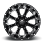 Aluminum Wheels 20X9 Assault D576 5 On 139.7/5 On 150 Gloss Black/Milled 110.3 Bore 20 Offset 8 Spoke Fuel Off Road Wheels