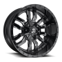Aluminum Wheels 20X9 Sledge D595 5 On 114.3/5 On 127 Gloss Black/Milled 78.1 Bore 1 Offset Fuel Off Road Wheels