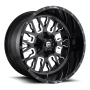Aluminum Wheels 22X12 Stroke D611 8 On 170 Gloss Black Milled 125.1 Bore -44 Offset Fuel Off Road Wheels
