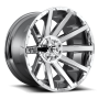 Aluminum Wheels 20X10 Contra D614 8 On 165.1 Chrome 125.2 Bore -18 Offset Multi Spoke Fuel Off Road Wheels