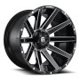 Aluminum Wheels 20X10 Contra D616 5 On 114.3/5 On 127 Matte Black/Milled 78.1 Bore -18 Offset Multi Spoke Fuel Off Road Wheels