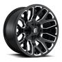 Aluminum Wheels 20X9 Warrior D623 5 On 114.3/5 On 127 Gloss Black/Milled 78.1 Bore 1 Offset Fuel Off Road Wheels