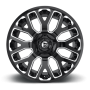 Aluminum Wheels 20X9 Warrior D623 5 On 114.3/5 On 127 Gloss Black/Milled 78.1 Bore 1 Offset Fuel Off Road Wheels