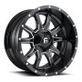 Aluminum Wheels 20X9 Vandal D627 5 On 114.3/5 On 127 Gloss Black/Milled 78.1 Bore 1 Offset 2.22 Lip Fuel Off Road Wheels