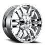 Aluminum Wheels 20X9 Sledge D631 8 On 180 Chrome Plated 124.2 Bore 20 Offset Fuel Off Road Wheels