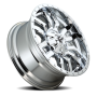 Aluminum Wheels 20X9 Sledge D631 8 On 180 Chrome Plated 124.2 Bore 20 Offset Fuel Off Road Wheels