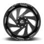 Aluminum Wheels 20X10 Vortex D637 5 On 139.7 Gloss Black Milled 87.1 Bore -18 Offset Fuel Off Road Wheels