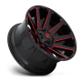 Aluminum Wheels 20X9 Contra D643 5 On 139.7/5 On 150 Gloss Red Milled 110.3 Bore 20 Offset Multi Spoke Fuel Off Road Wheels