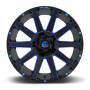 Aluminum Wheels 20X10 Contra D644 6 On 135/6 On 139.7 Gloss Blue Milled 106.1 Bore -19 Offset Multi Spoke Fuel Off Road Wheels