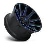 Aluminum Wheels 20X9 Contra D644 5 On 139.7/5 On 150 Gloss Blue Milled 110.3 Bore 1 Offset Multi Spoke Fuel Off Road Wheels