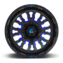 Aluminum Wheels 20X10 Stroke D645 6 On 135/6 On 139.7 Gloss Blue Milled 106.1 Bore -19 Offset Fuel Off Road Wheels