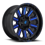 Aluminum Wheels 20X10 Hardline D646 8 On 165.1 Gloss Black/Candy Blue 125.2 Bore -18 Offset Fuel Off Road Wheels