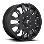 Dually Wheels 20X8.25 Blitz Dually D673 8 On 210 Gloss Black Milled 154.3 Bore 105 Offset Multi Spoke Front Dually Fuel Off Road Wheels