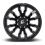 Aluminum Wheels 20X9 Blitz D673 8 On 180 Gloss Black Milled 124.2 Bore 20 Offset Multi Spoke Fuel Off Road Wheels