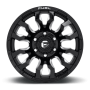 Aluminum Wheels 20X9 Blitz D673 6 On 139.7 Gloss Black Milled 106.1 Bore 20 Offset Multi Spoke 37 Lbs Fuel Off Road Wheels