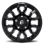 Aluminum Wheels 20X9 Blitz D673 5 On 139.7 Gloss Black Milled 78.1 Bore 1 Offset Multi Spoke 0 Lip Fuel Off Road Wheels