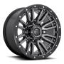 Aluminum Wheels 20X10 Rebel D680 8 On 165.1 Matte Gunmetal Gray Black Bead Ring 125.2 Bore -18 Offset Fuel Off Road Wheels