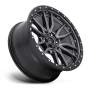Aluminum Wheels 20X10 Rebel D680 6 On 139.7 Matte Gunmetal Gray Black Bead Ring 106.1 Bore -18 Offset Fuel Off Road Wheels