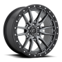 Aluminum Wheels 20X10 Rebel D680 6 On 135 Matte Gunmetal Gray Black Bead Ring 87.1 Bore -18 Offset Fuel Off Road Wheels