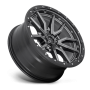 Aluminum Wheels 20X10 Rebel D680 5 On 139.7 Matte Gunmetal Gray Black Bead Ring 78.1 Bore -18 Offset Fuel Off Road Wheels