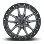 Aluminum Wheels 20X10 Rebel D680 5 On 139.7 Matte Gunmetal Gray Black Bead Ring 78.1 Bore -18 Offset Fuel Off Road Wheels
