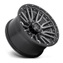 Aluminum Wheels 20X9 Rebel D680 8 On 180 Matte Gunmetal Gray Black Bead Ring 124.3 Bore 1 Offset Fuel Off Road Wheels