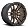Aluminum Wheels 18X9 Rebel D681 6 On 139.7 Matte Bronze Black Bead Ring 106.1 Bore 20 Offset Fuel Off Road Wheels