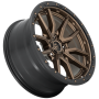 Aluminum Wheels 20X9 Rebel D681 5 On 139.7 Matte Bronze Black Bead Ring 78.1 Bore 1 Offset Fuel Off Road Wheels
