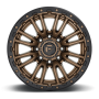 Aluminum Wheels 22X12 Rebel D681 8 On 170 Matte Bronze Black Bead Ring 125.1 Bore -44 Offset Fuel Off Road Wheels