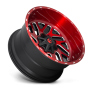 Aluminum Wheels 22X12 Triton D691 8 On 170 Candy Red Milled 125.1 Bore -43 Offset Mesh Spoke Fuel Off Road Wheels