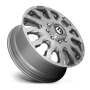 Dually Wheels 20X8.25 Blitz Dually D693 8 On 200 Brushed Gunmetal Gray Tinted Clear 142 Bore 105 Offset Multi Spoke Front Dually Fuel Off Road Wheels