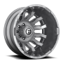 Dually Wheels 20X8.25 Blitz Dually D693 8 On 210 Brushed Gunmetal Gray Tinted Clear 154.3 Bore -221 Offset Multi Spoke Outer Dually Fuel Off Road Wheels