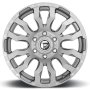 Aluminum Wheels 22X10 Blitz D693 6 On 135 Brushed Gunmetal Gray Tinted Clear 87.1 Bore -18 Offset Multi Spoke Fuel Off Road Wheels