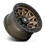 Aluminum Wheels 18X9 Covert D696 6 On 135 Matte Bronze Black Bead Ring 87.1 Bore -12 Offset Multi Spoke Fuel Off Road Wheels