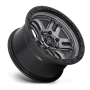 Aluminum Wheels 20X9 AMMO D701 6 On 139.7 Matte Gunmetal Gray W/Black Bead Ring 106.1 Bore 20 Offset 5 Spoke Fuel Off Road Wheels