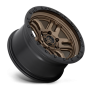 Aluminum Wheels 18X9 AMMO D702 6 On 135 Matte Bronze W/Black Bead Ring 87.1 Bore -12 Offset 5 Spoke Fuel Off Road Wheels