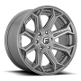 Aluminum Wheels 20X9 Siege D705 6 On 139.7 Brushed Gunmetal Gray Tinted Clear 106.1 Bore 20 Offset Fuel Off Road Wheels