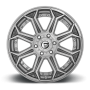 Aluminum Wheels 20X9 Siege D705 6 On 139.7 Brushed Gunmetal Gray Tinted Clear 106.1 Bore 20 Offset Fuel Off Road Wheels
