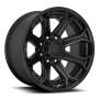 Aluminum Wheels 22X12 Siege D706 8 On 180 Matte Black 124.3 Bore -44 Offset Fuel Off Road Wheels