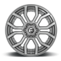 Aluminum Wheels 24X12 Rage Platinum D713 8 On 170 Brushed Gunmetal Gray Tinted Clear 125.1 Bore -44 Offset Fuel Off Road Wheels