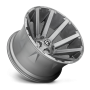 Aluminum Wheels 20X10 Contra Platinum D714 6 On 135/6 On 139.7 Brush Gunmetal Gray/Clear Tint 106.1 Bore -19 Offset Multi Spoke Fuel Off Road Wheels