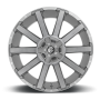Aluminum Wheels 20X10 Contra Platinum D714 6 On 135/6 On 139.7 Brush Gunmetal Gray/Clear Tint 106.1 Bore -19 Offset Multi Spoke Fuel Off Road Wheels