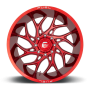 Aluminum Wheels 22X12 Runner D742 8 On 170 Candy Red Milled 125.1 Bore -44 Offset Fuel Off Road Wheels