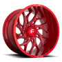 Aluminum Wheels 24X12 Runner D742 8 On 170 Candy Red Milled 125.1 Bore -44 Offset Fuel Off Road Wheels