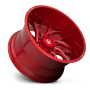 Aluminum Wheels 24X12 Runner D742 8 On 170 Candy Red Milled 125.1 Bore -44 Offset Fuel Off Road Wheels