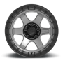 Aluminum Wheels 18X9 Block D752 5 On 127 Gunmetal Gray/Black Ring 71.5 Bore -12 Offset 6 Spoke Fuel Off Road Wheels