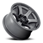 Aluminum Wheels 20X9 Rush D767 6 On 139.7 Matte Gunmetal Gray 106.1 Bore 1 Offset 42 Lbs Fuel Off Road Wheels