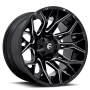 Aluminum Wheels 20X9 Twitch D769 5 On 114.3/5 On 127 Gloss Black/Milled 78 Bore 1 Offset Fuel Off Road Wheels