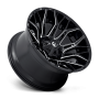 Aluminum Wheels 22X10 Twitch D769 5 On 114.3/5 On 127 Gloss Black/Milled 78 Bore -18 Offset Fuel Off Road Wheels